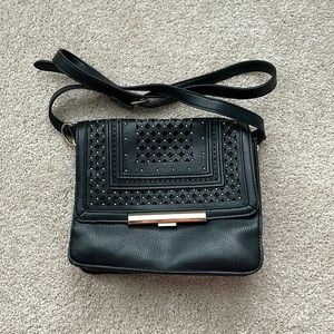 Aldo Crossbody Bag Black and Gold